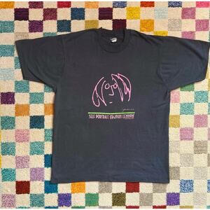 VTG 80s John Lennon “Imagine” Self Portrait Yoko Ono Single Stitch Graphic Band